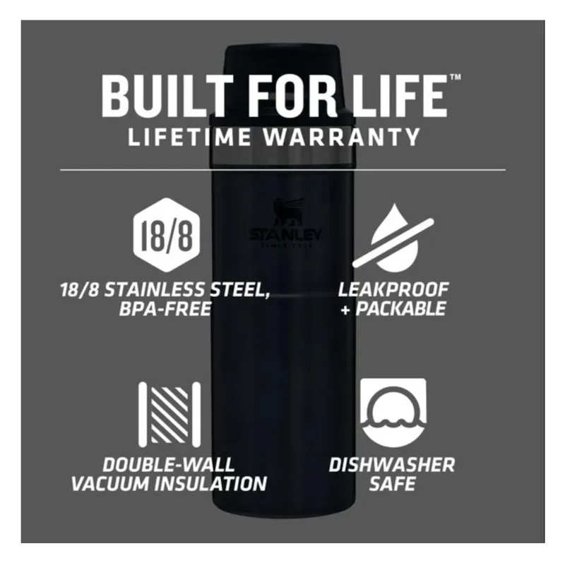 Stanley Classic Trigger-Action Travel Mug 16oz/400ml Hammertone Green-5